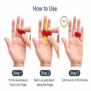Sujok Acupressure Ring Finger Massage Therapy Tool