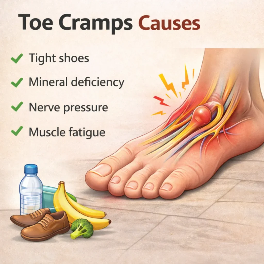 toe cramps treatment causes and relief acupressure points