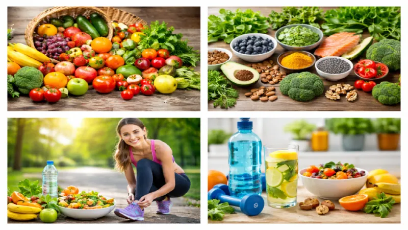 स्वस्थ जीवनशैली के लिए आहार, व्यायाम, पानी और सुपरफूड्स का संयोजन